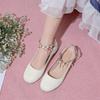 Girls Princess Shoes Spring and Autumn New Little Girls Show Leather Shoes Middle and Older Children 2025 Students Children High Heel Single Shoes
