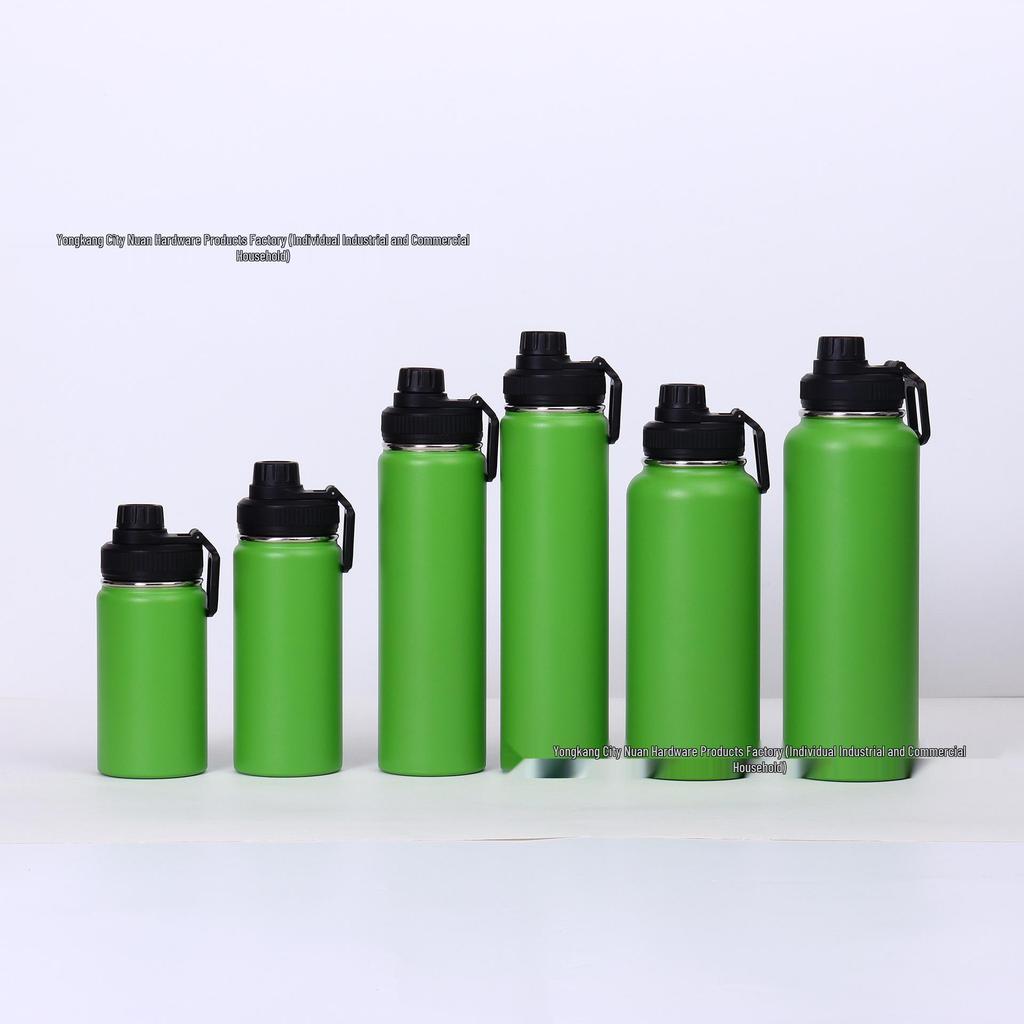 American Style 304 Stainless Steel Thermos Mug - Large Capacity Sports Water Bottle & Outdoor Kettle
