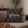 Thai Airways International Pillow Case Comfort Sofa Bed Silky Elegant Invisible Zipper Custom Decorative Cushion Cover
