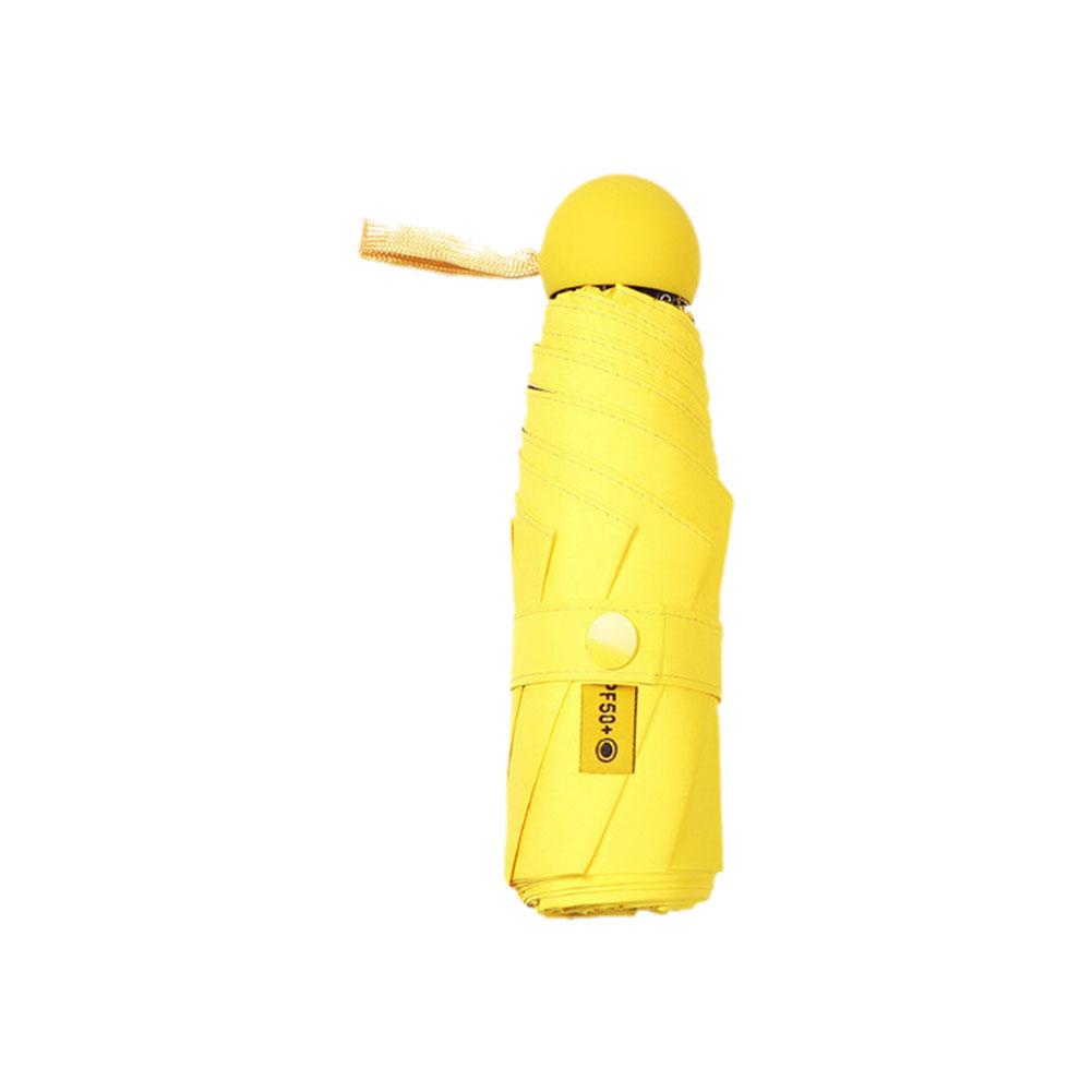 Ultralight Mini Capsule Umbrella Folding UV Protection Wind-resistant Portable Traveling Umbrella Rainproof Outdoor W0P0