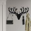 Antler Key Holder Wall Mounted Modern Metal Key Hanger Unique Deer Head Hook Creative Home Decor