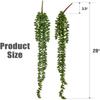 1/3Pcs Fern Artificial Plastic Plants Vine Christmas Tree Accessories Home Wall Hanging Wedding Arch Decor Photography Props Diy
