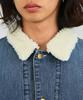 Lee DUNGAREES Lightly Used Wash Denim Jacket with Boa Coverall Men's