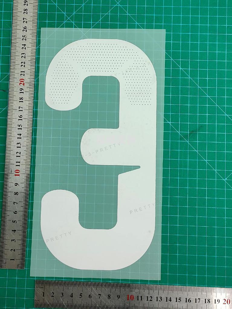 2026AD Adult White Home Game Jersey Heat Press Number Stickers