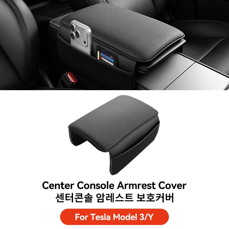 YZ For Tesla Model 3 Y Highland Juniper Car Armrest Pad Soft Case Center Console Box Cover Aanti-scratch 2021-2026 Accessories