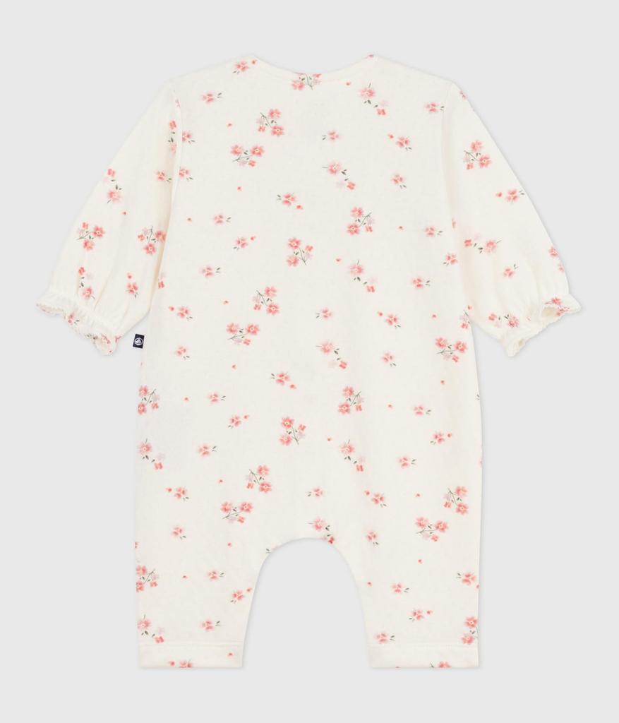 Petit Bateau Jumpsuit 60cm A0DTX, Off-White/Multicolor, 3-Month Size,