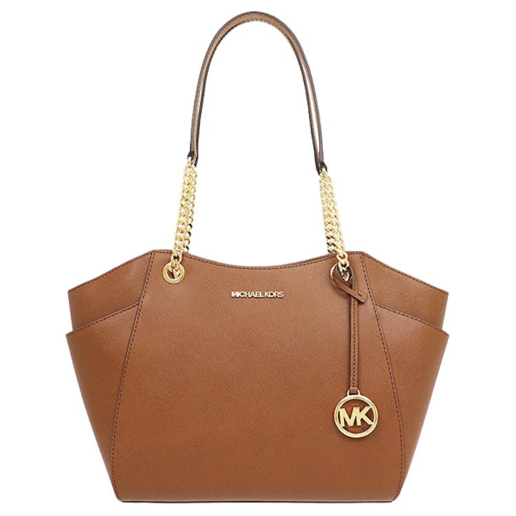 

Michael Kors MK Jet Set Letter Logo Chain Versatile Tote Bag Women tote Caramel 35T5GTVT3L-LUGGAGE Basic Set (Bag+Dust Bag)