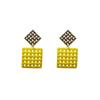 Fashionable Colorful Geometric Irregular Oval Earrings