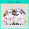 Adorable Plush Rabbit Pendant With Soft Pp Cotton Filling For Cute Bag Decoration