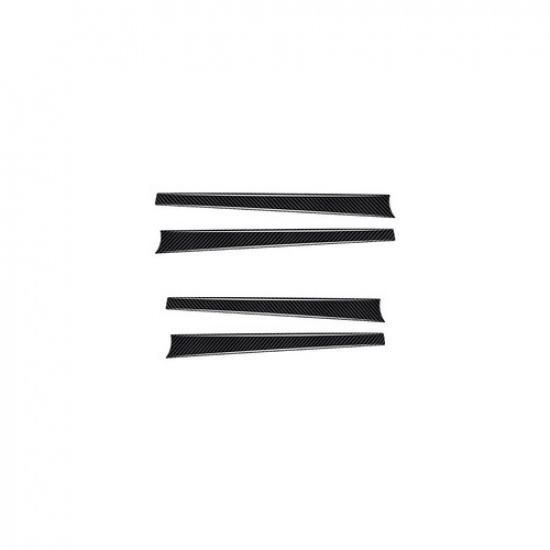 4pcs Carbon Fiber Inner Door Panel Strip Cover Trim For Toyota Hilux 2015-