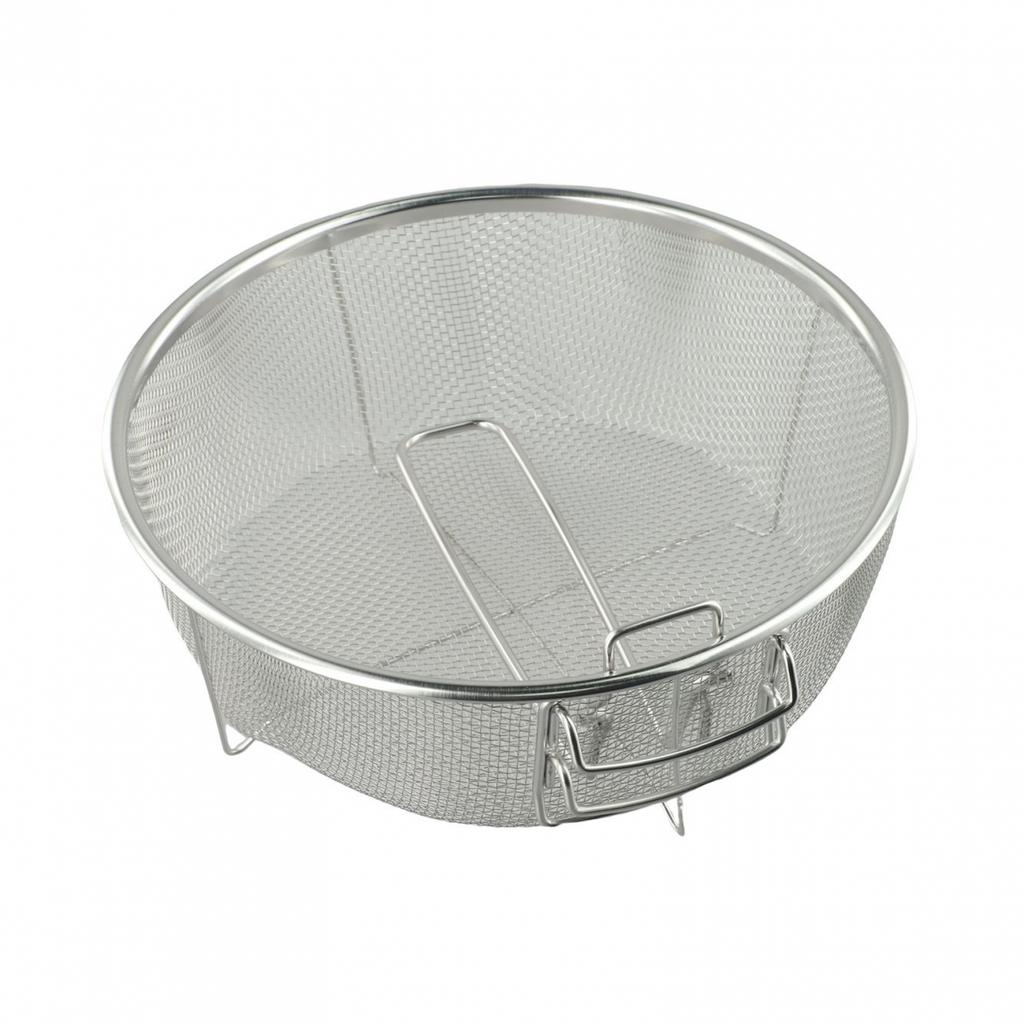 Lightweight and Compact Stainless Steel Deep Fry Basket for Easy Storage