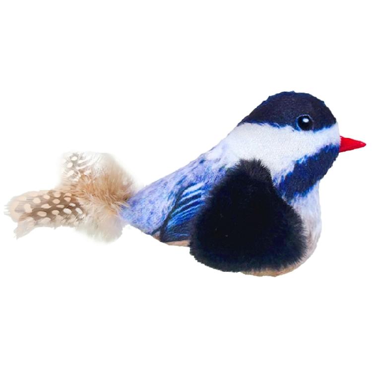 Interactive Cat Birds Toy for Indoor Cute Cat Toy with Realistic Bird Sounds Toy