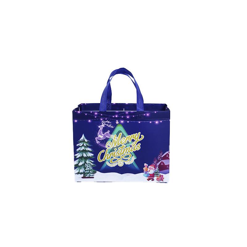 Christmas Style Laminated Non-Woven Gift Bag for Clothing & Shopping