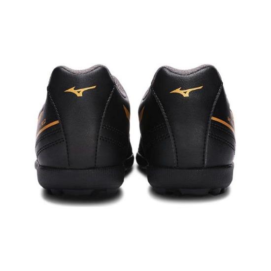 Mizuno Scarpe da Calcio per Bambini con Erba Artificiale Resistenti Basse Nere e Oro Scarpe da Calcio per Bambini P1GE232550