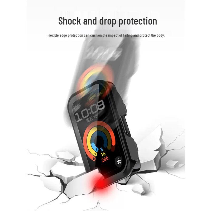 Huawei Band 10/9/8 Watch Full-Coverage Anti-Drop Protective Case with Integrated Film