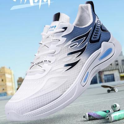 Sports Shoes Men's Ice Silk Mesh Lightweight Breathable Cushioning Running Shoes Fashion Casual Trend Men's Shoes
