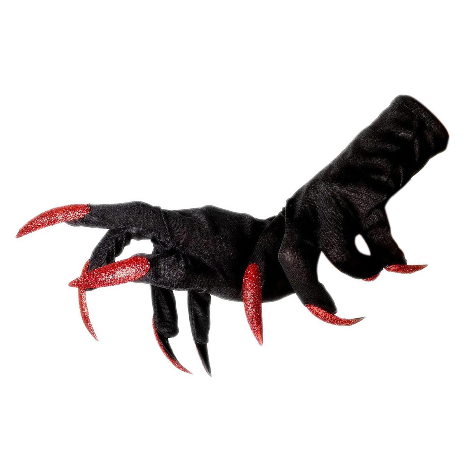 

Крутые Хэллоуинские перчатки Длинные ногти Забавные перчатки Коготь Нарядные варежки для Хэллоуинской вечеринки Косплей-аксессуары красный