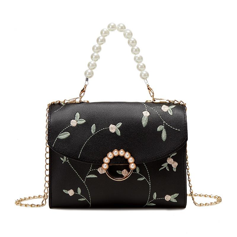 Women's Bag Summer New Fashion Shoulder Bag Messenger Bag Small Square Bag Pearl Handbag One Piece