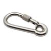 2 Pcs Locking Carabiner Screw Gate Buckle Heavy Duty Carabiner Stainless Steel Screw Lock Carabiner Hooks Durable