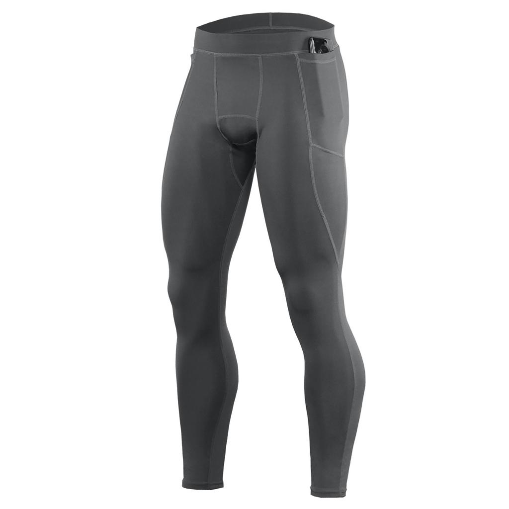 Men Training Bodybuilding Workout Yoga  Fitness Long Pants Tight-drying Sports Basketball Tight Pants