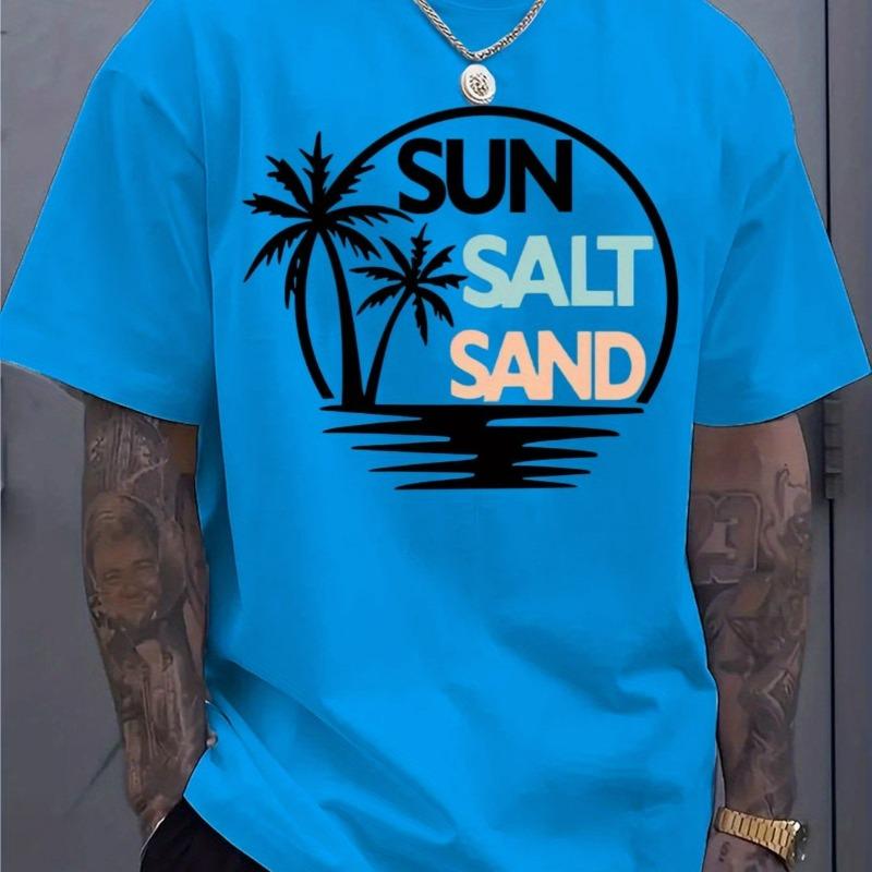 Men's fashionable round neck T-shirt
