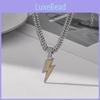 Lightning Chain Necklace Copper Microinlaid Geometric Jewelry For Street Dance Styles