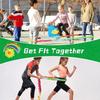 Cooperative Stretchy Bands Portable Teamwork Exercise Bands Tear Resistant Fleece Exercise Bands for Party Game