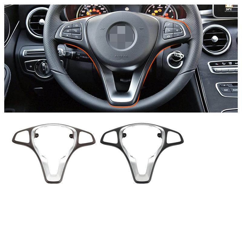 For Mercedes Benz C-Class E-Class Steering Wheel Decorative Cover A-Class B-class GLC GLE GLS Vito SteeringWheelDecorative Panel