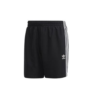 adidas Originals Trefoil Stripe Woven Swim Shorts Men Bottoms Black FM9874