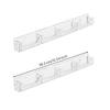 2 Pieces WallMounted Card Organizer with Dividers Transparent Clear Acrylic Business Rack