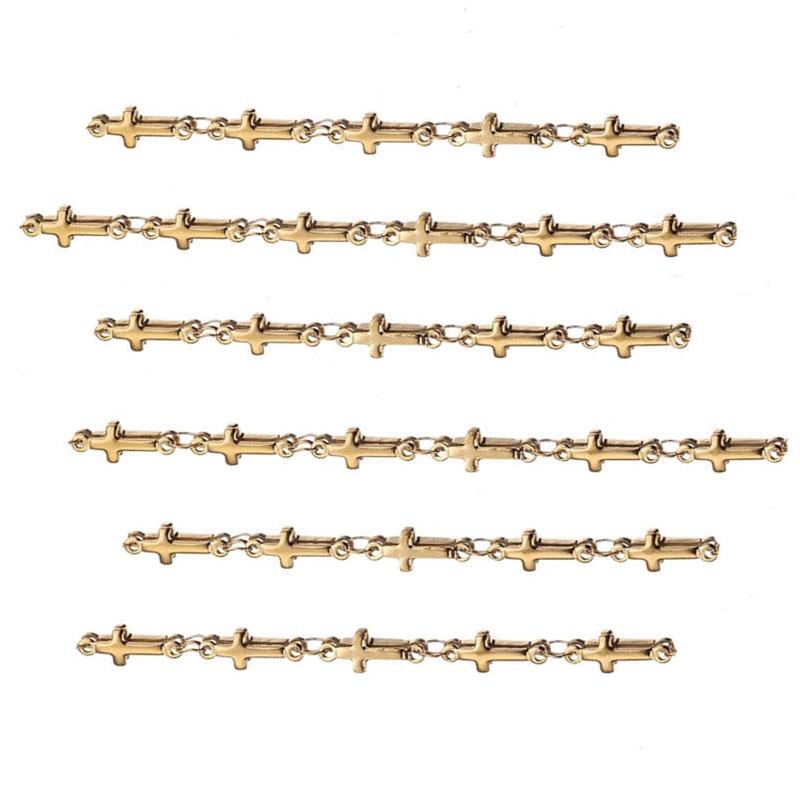 1meter Stainless Steel Chunky Crucifix Chains for Diy Statement Chain Gold Necklace Bracelet Chains Jewelry Making Supp