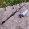 Baitcasting Fishing Rod 1.8m 2.1m 2.4m Travel Carbon Fiber Casting Fishing Pole for Bass Fishing