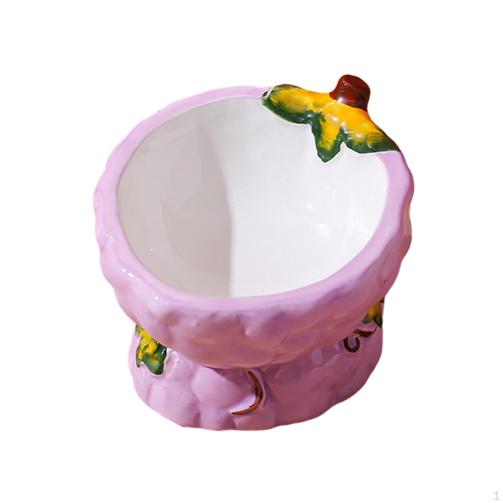 

Миска для собак с высокой посадкой, переносная, устойчивая, нескользящая, керамическая, контейнер для еды, котенок, вода для маленьких C