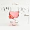 Christmas Moose Mug Goblet Glass Moose Mug for Christmas Vacation