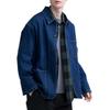 UNIQLO Solid Color Casual Denim Pointed Collar Loose Jacket Unisex jackets Light-Blue 462430-67