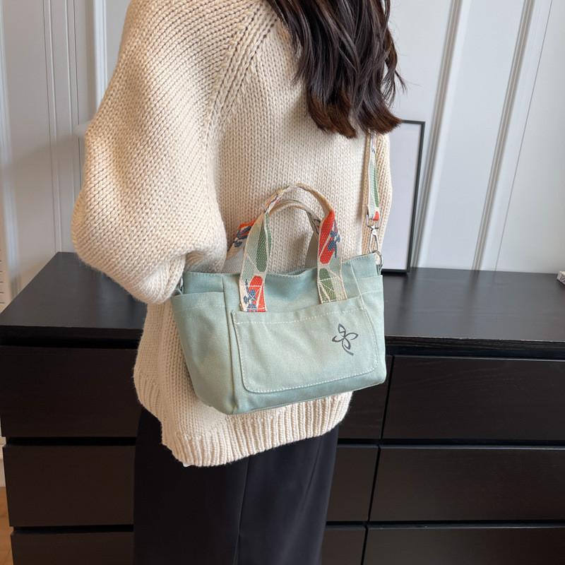 2024 New Korean Fashion Casual Handbag Women Street Trend Canvas Tote Bag
