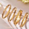 18K Gold-Plated Geometric Zirconia Water Drop Bracelet
