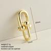 Can Be Opened Spring Clasp Chrms For Jewelry Making Supplies Gold Color Round Oval Buckle Diy Bracelet Necklace Accessories