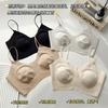 Liquid Foundation, Thin Shoulder Straps, Jelly Seamless Underwear, Women's Summer Thin Rabbit Ear Cup, Small Breasts Gathered, Breathable Bra
