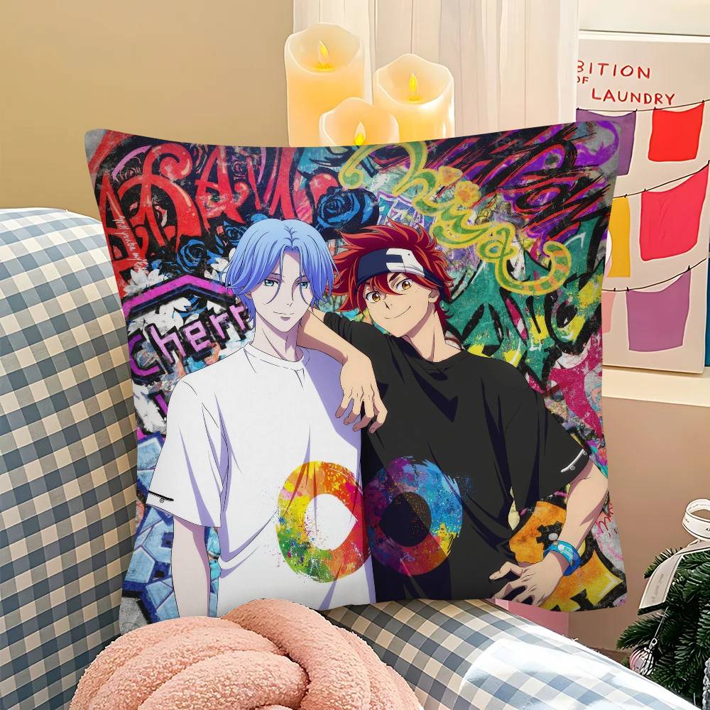 SK The Infinity Anime Pillow Case Fashion Square Pillowcase Bedroom Sofa Room Ins Decoration Leisure Cushion Cover