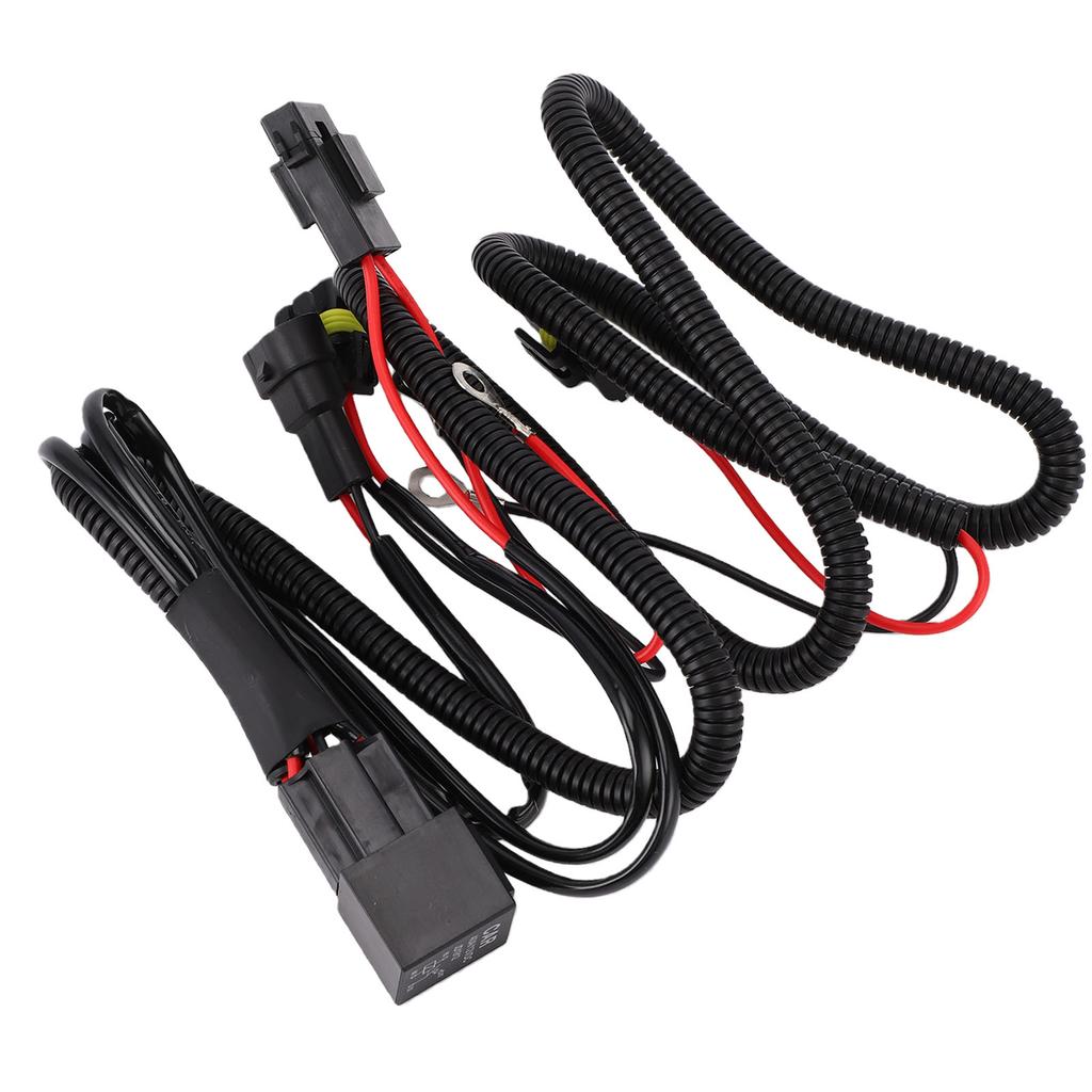 LED Light Bar Wiring Harness Kit 40A 2 Plugs 9006 Fog Light Wiring Harness Relay Kit for Vehicles