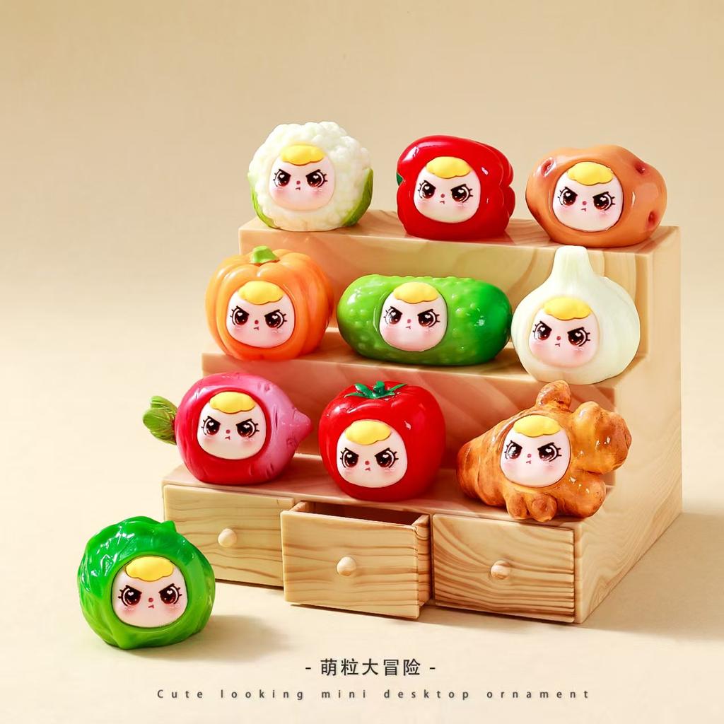 9pcs/10pcs Set Babythree Figure Toy Mini Cat Figurine Desktop Decoration Model Ornaments Toys Boys Girls Christmas Gifts