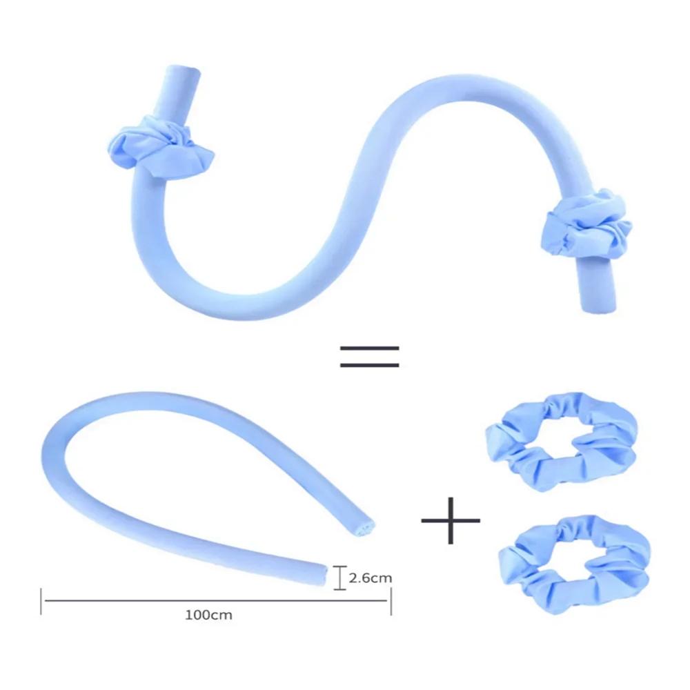 1pcs No Heat Curling Iron With Lazy Use People Naturally Do Not Hurt Hair Modeling Tools Big Wave Curling Iron Suitable For Nigh