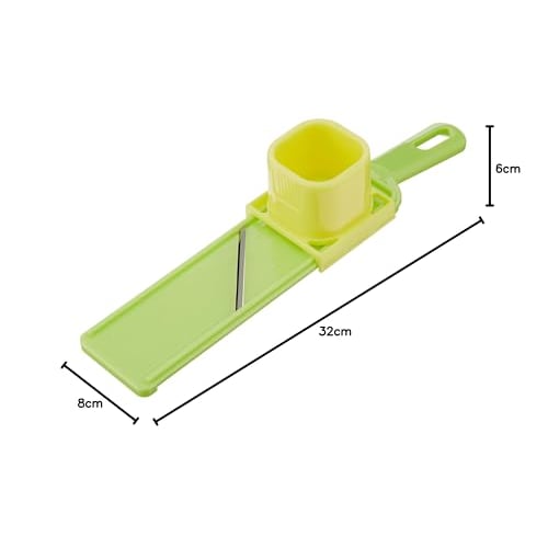 GG (Ginger & Garlic) Slicer, Flat Type, Green