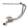 YZF-R3/R25 MT03 Motorcycle Titanium Mid-Section Front & Tail Exhaust Pipe
