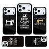 Eat Sleep Sew Repeat Phone Case Cover Compatible with for IPhone 17air 16e 15 14 13 12 11Pro Max 17 Air