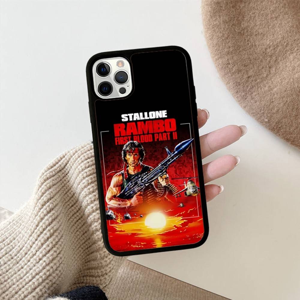 1pc Movie Rambo First Blood Phone Case For IPhone 17 16 15 14 13 Plus 12 11 Pro Max PC+TPU Cases Back Cover