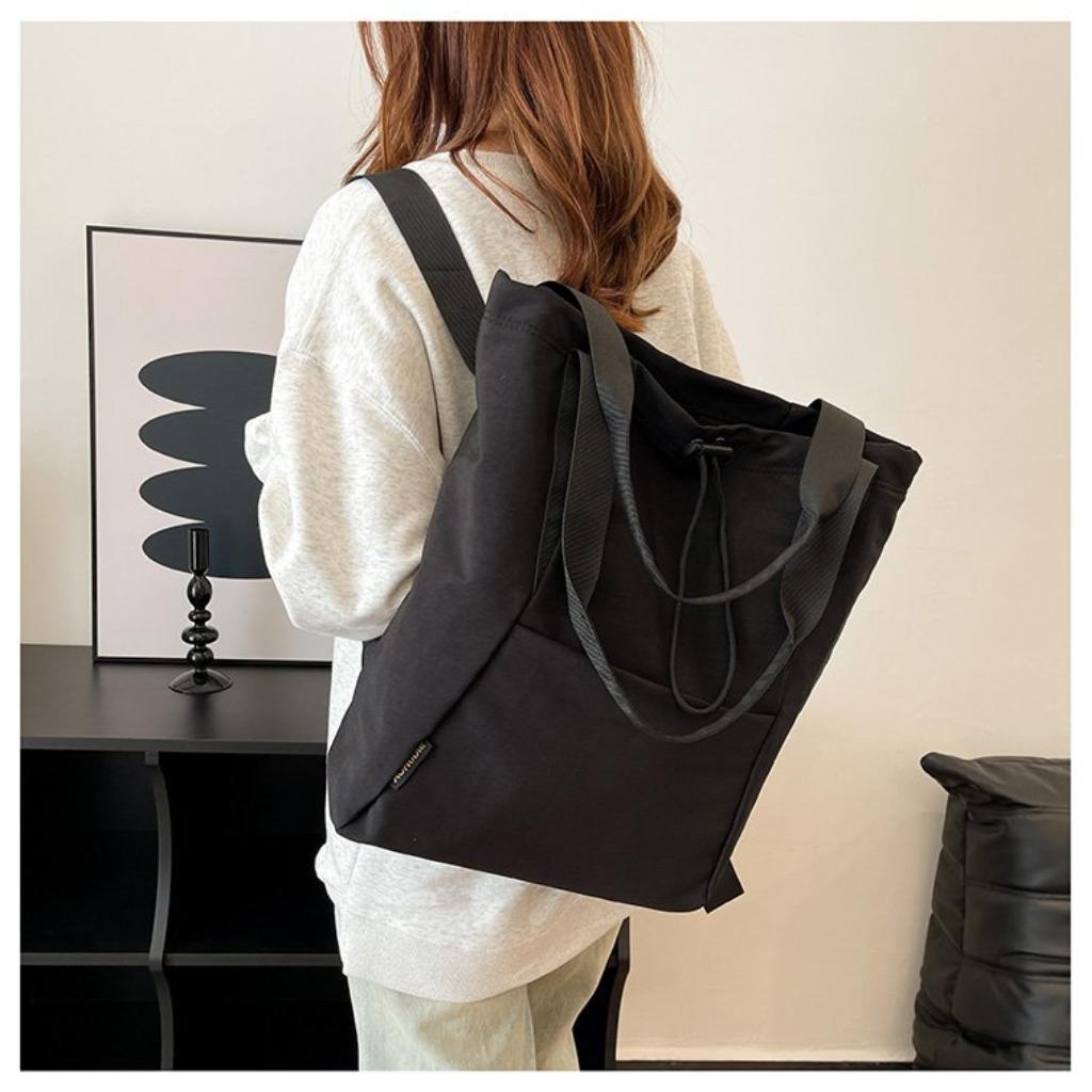 Backpack Women Nylon Drawstring Portable Daily Commute