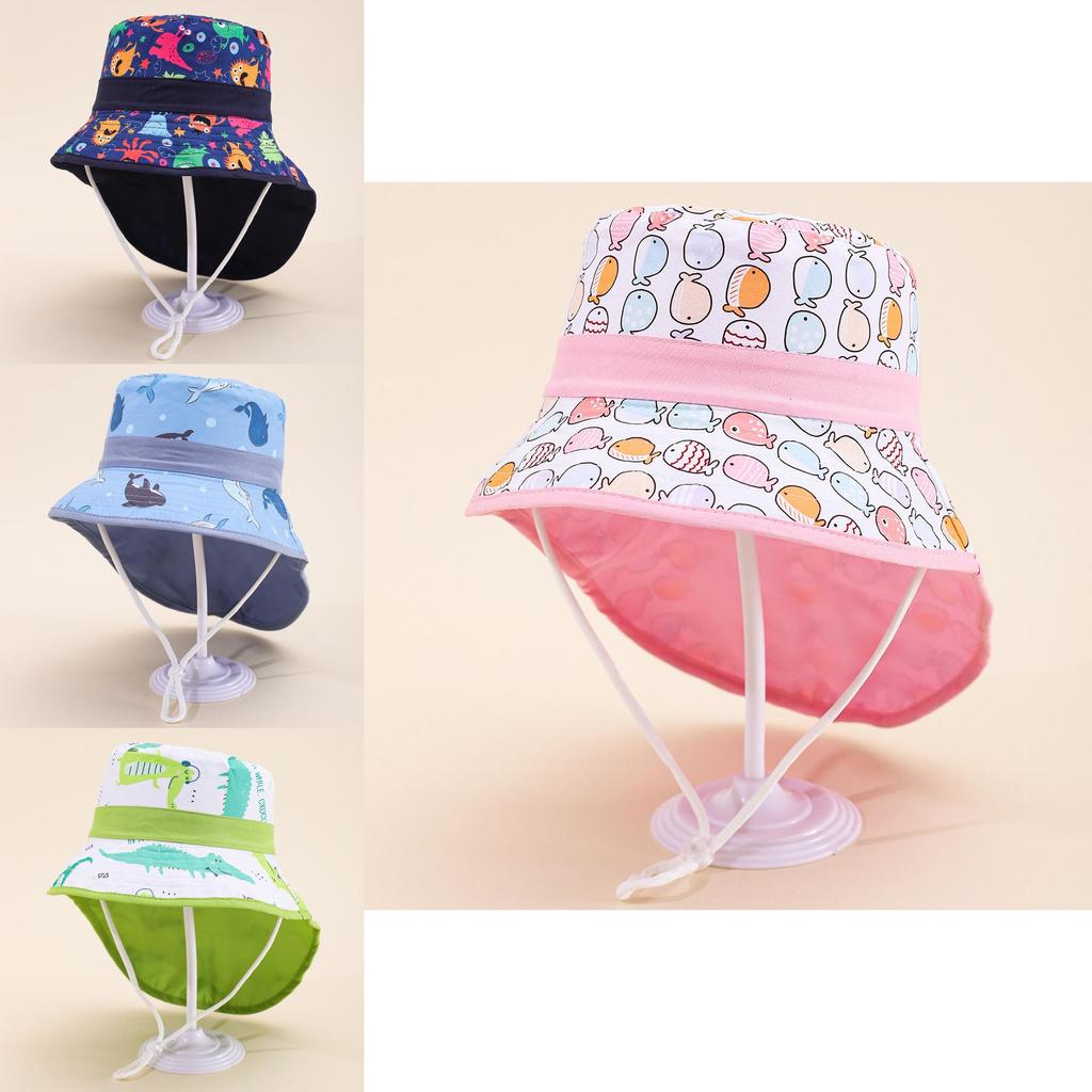 Unicorn Kids Fisherman Hat With Wide Brim For Summer Beach Sun Protection