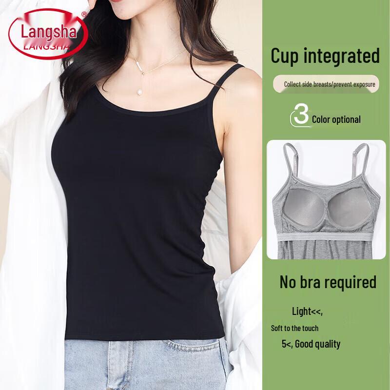 Langsha Women's Built-in Bra Camisole